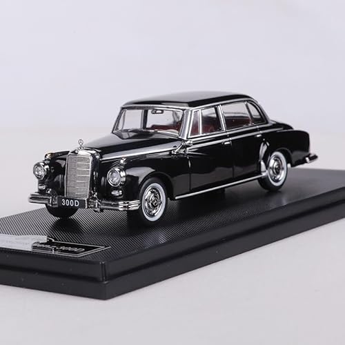 shuishuicui 1/64 für Mercedes-Benz 300D1959 Oldtimer Legierung Automodell Spielzeug für Erwachsene für Jungen Sammlung Dekoration Schreibtisch Souvenir(Black) von shuishuicui