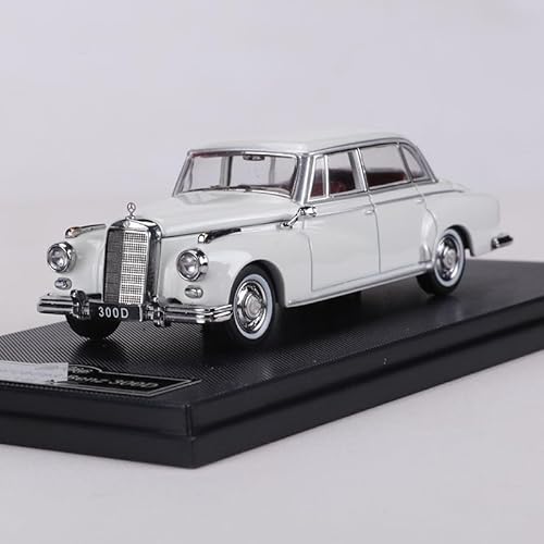 shuishuicui 1/64 für Mercedes-Benz 300D1959 Oldtimer Legierung Automodell Spielzeug für Erwachsene für Jungen Sammlung Dekoration Schreibtisch Souvenir(White) von shuishuicui