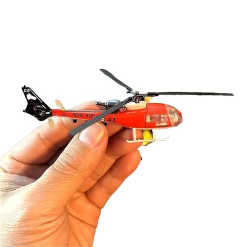shuishuicui 1 100 für Little Antelope SA341 Hubschrauber Drehflügler Flugzeugmodell Fertige Geschenkkollektion für Männer 8CM Schreibtischdekoration Souvenir von shuishuicui