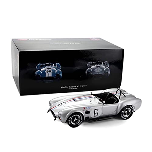 shuishuicui 1 12 Für Ford Shelby Cobra 427 No.6 Legierung Muscle Car Modell Diecast Simulation Fahrzeuge Sammlung Ornamente(Silber) von shuishuicui