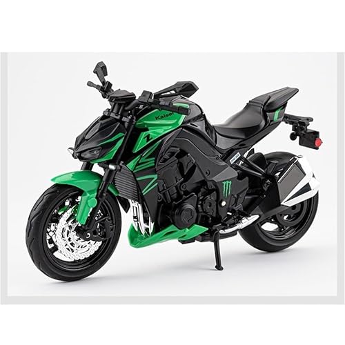 shuishuicui 1 12 Für Kawasaki Z1000 Legierung Motorrad Legierung Auto Modell Spielzeug Silber Ornamente Desktop Sammlung Memorial Männlich 22CM(Green) von shuishuicui