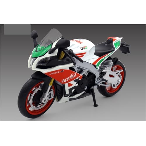 shuishuicui 1 12 für Apulia RSV4 Legierung Motorrad Modell Sammlung Männer Jungen Miniatur Spielzeug Sammlung Memorial Dekoration 17CM(Red) von shuishuicui