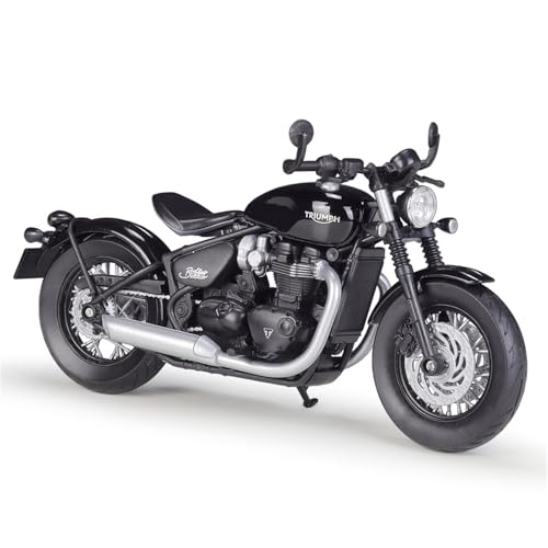 shuishuicui 1 12 für Triumph Bonneville Bobber Legierung Motorrad Modell Dekoration Schreibtisch Souvenirs Spielzeug Serie Männer Jungen(Black) von shuishuicui