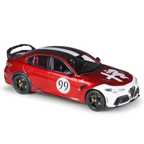 shuishuicui 1 18 Für Alfa Romeo Giulia GTAm Legierungsautomodell Dekorierte Schreibtischsammlung Gedenkgeschenk für Männer Spielzeug für Jungen 10"(White) von shuishuicui