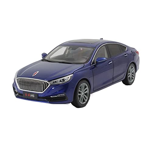 shuishuicui 1 18 Für FAW Hongqi H5 High Simulation Zinklegierung 6-Türer Automodell Für Jungen Erwachsene (Blau) von shuishuicui
