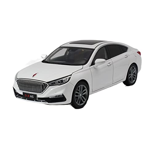 shuishuicui 1 18 Für FAW Hongqi H5 High Simulation Zinklegierung 6-Türer Automodell Für Jungen Erwachsene (White) von shuishuicui