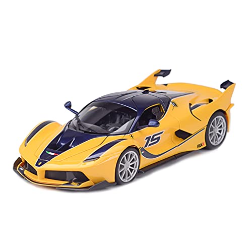 shuishuicui 1 18 Für FXXK Static Collectible Alloy Diecast Simulation Sportwagen Modell Spielzeug Für Jungen Geschenke(Yellow) von shuishuicui
