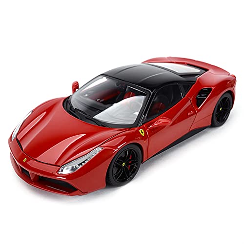shuishuicui 1 18 für 488 GTB Raffinierte Version Sportwagen Legierung Diecast Spielzeugauto Modell Für Jungen Geschenksammlung Dekoration(Silber) von shuishuicui
