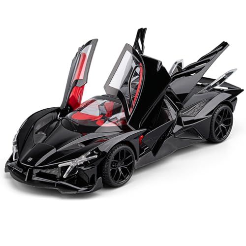 shuishuicui 1 18 für Apollo EVO Legierung Auto Modell Spielzeug 27cm Dekorative Schreibtisch Männer Jungen Sammeln Souvenirs(Black) von shuishuicui