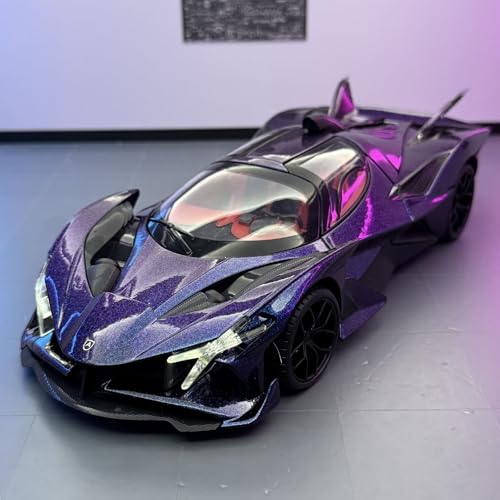 shuishuicui 1 18 für Apollo EVO Legierung Auto Modell Spielzeug 27cm Dekorative Schreibtisch Männer Jungen Sammeln Souvenirs(Purple) von shuishuicui