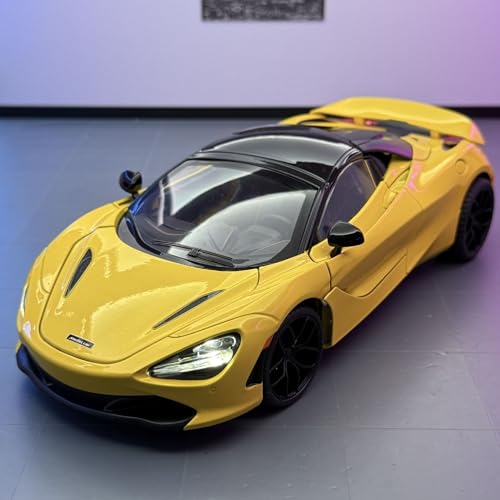 shuishuicui 1 18 für McLaren 720S Cabrio Legierung Auto Modell Spielzeug 10 Zoll Dekorative Schreibtisch Herren Sammlung Zu Gedenken An Die(Yellow) von shuishuicui