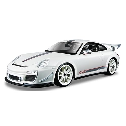 shuishuicui 1 18 für Porsche 911 GT3 RS 4.0 Legierung Automodell Spielzeug 25CM Sammlung Schreibtisch Dekoration Geschenk für Männer und Frauen(White) von shuishuicui