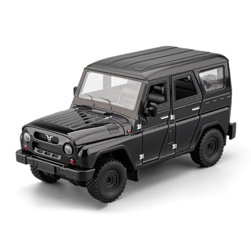 shuishuicui 1 18 für Russland Wazi Hunter Off-Road Legierung Auto Modell Spielzeug 9 Zoll Schreibtisch Dekoration Sammlung Memorial Männlich(Black) von shuishuicui