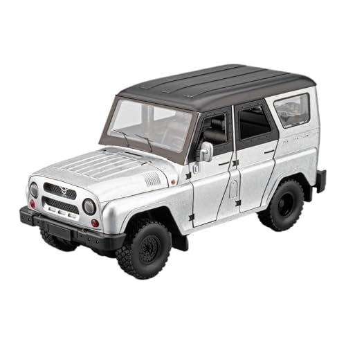 shuishuicui 1 18 für Russland Wazi Hunter Off-Road Legierung Auto Modell Spielzeug 9 Zoll Schreibtisch Dekoration Sammlung Memorial Männlich(Silver) von shuishuicui