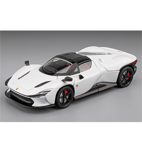 shuishuicui 1 22 für Ferrari Daytona SP3 Sportwagen Legierung Automodell Spielzeug Dekoration Desktop-Kollektion Memorial Männlich 8 Zoll(White) von shuishuicui