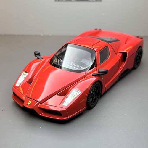 shuishuicui 1 22 für Ferrari Enzo Sportwagen Legierung Automodell Spielzeugauto Sammlung Dekoration Schreibtisch Männer und Frauen Gedenkgeschenk 20CM(Red) von shuishuicui