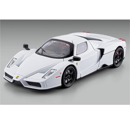 shuishuicui 1 22 für Ferrari Enzo Sportwagen Legierung Automodell Spielzeugauto Sammlung Dekoration Schreibtisch Männer und Frauen Gedenkgeschenk 20CM(White) von shuishuicui