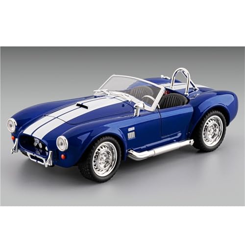 shuishuicui 1 22 für Ford Mustang Cobra Cabrio Legierung Auto Modell 20CM Geschenk Spielzeug Sammlung Dekoration Memorial Männer(Blue) von shuishuicui