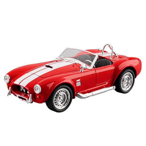 shuishuicui 1 22 für Ford Mustang Cobra Cabrio Legierung Auto Modell 20CM Geschenk Spielzeug Sammlung Dekoration Memorial Männer(Red) von shuishuicui