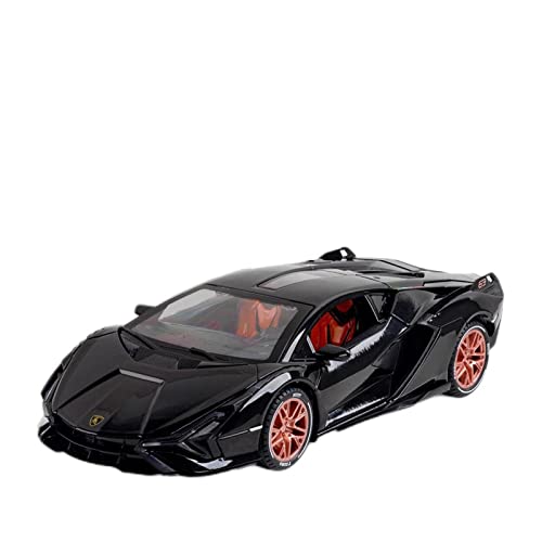 shuishuicui 1 24 Für SIAN FKP37 Simulation Diecast Supercar Modell Legierung Zurückziehen Spielzeugfahrzeuge Geschenk(Schwarz) von shuishuicui