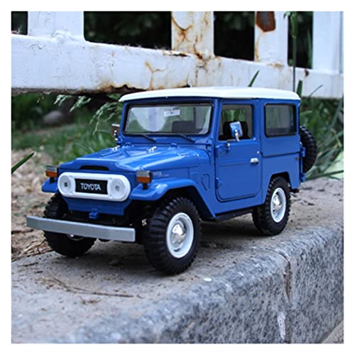 shuishuicui 1 24 Für Toyota FJ40 Cruiser Legierung Automodell Diecasts Spielzeug Geländewagen Simulation Kinder Geschenk(Blau) von shuishuicui