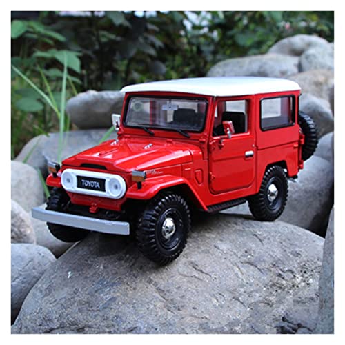 shuishuicui 1 24 Für Toyota FJ40 Cruiser Legierung Automodell Diecasts Spielzeug Geländewagen Simulation Kinder Geschenk(Rot) von shuishuicui
