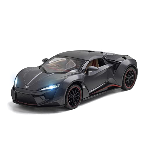 shuishuicui 1 24 for LYKAN Fenyr Hypersport Legierung Automodell Metall Fahrzeug Junge Sammlung Geschenk Kinder Neues Spielzeug(Schwarz) von shuishuicui