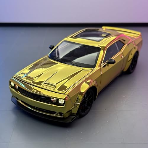 shuishuicui 1 24 für Dodge Hellcat Legierung Sport Auto Auto Modell 8 Zoll Spielzeug Dekoration Sammlung Für Jungen(Gold) von shuishuicui