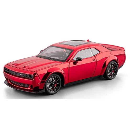 shuishuicui 1 24 für Dodge Hellcat Legierung Sport Auto Auto Modell 8 Zoll Spielzeug Dekoration Sammlung Für Jungen(Red) von shuishuicui