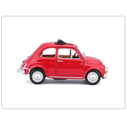 shuishuicui 1 24 für FIAT 500L 19658 Legierung Automodell Metall Spielzeug Sammlung Schreibtisch Rot 5, 7 Britische Dekorative Geschenke Für Männer Und Frauen von shuishuicui