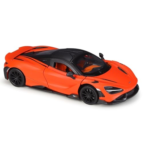 shuishuicui 1 24 für Mclaren 765LT Sportwagen Legierung Auto Modell Spielzeug Dekoration Desktop Sammlung Geschenk Memorial Männer(Yellow) von shuishuicui