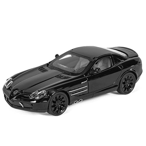 shuishuicui 1 24 für Mercedes SLR Sportwagen Legierung Automodell Spielzeugsammlung Gedenk 20CM Dekorierter Schreibtisch für Männer und Jungen(Black) von shuishuicui