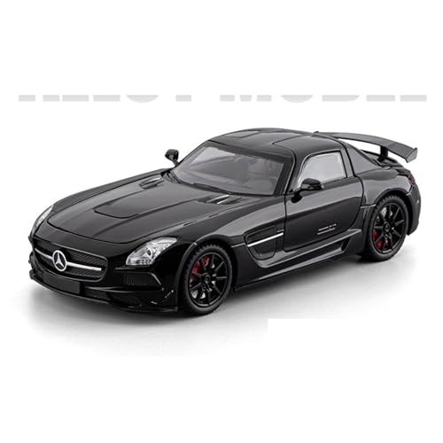 shuishuicui 1 24 für Mercedes SLS AMG Sportwagen Legierung Auto Modell Spielzeug Sammlung 8 Zoll Dekorative Schreibtisch Jungen Gedenk(Black) von shuishuicui