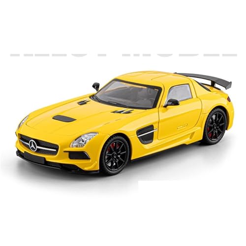 shuishuicui 1 24 für Mercedes SLS AMG Sportwagen Legierung Auto Modell Spielzeug Sammlung 8 Zoll Dekorative Schreibtisch Jungen Gedenk(Yellow) von shuishuicui