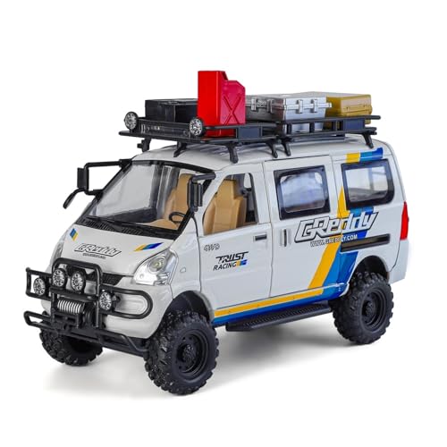 shuishuicui 1 24 für Mitsubishi Delica Off-Road Version Legierung Auto Modell Spielzeug Sammlung 16CM Schreibtisch Dekoration Jungen Geschenk(White) von shuishuicui