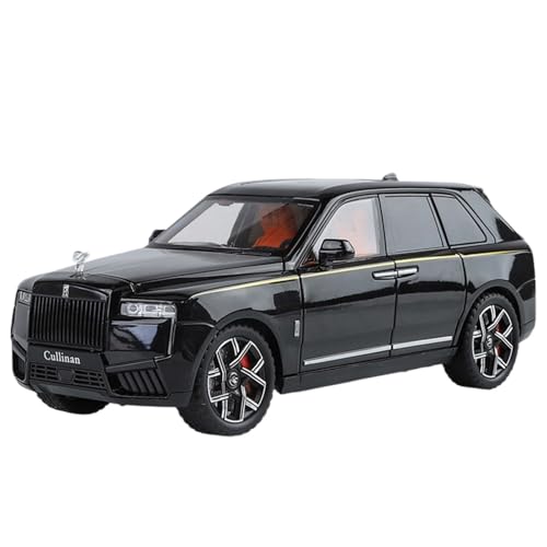 shuishuicui 1 24 für Rolls-Royce Cullinan Geländewagenmodell Legierung Spielzeug Dekoration Schreibtisch 8 Zoll Sammlung Memorial Männer und Frauen(Black) von shuishuicui