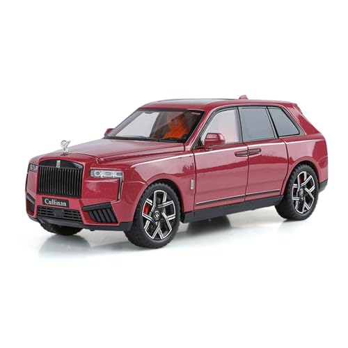 shuishuicui 1 24 für Rolls-Royce Cullinan Geländewagenmodell Legierung Spielzeug Dekoration Schreibtisch 8 Zoll Sammlung Memorial Männer und Frauen(Red) von shuishuicui