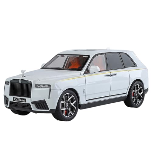 shuishuicui 1 24 für Rolls-Royce Cullinan Geländewagenmodell Legierung Spielzeug Dekoration Schreibtisch 8 Zoll Sammlung Memorial Männer und Frauen(White) von shuishuicui