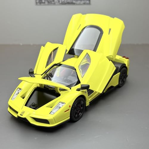 shuishuicui 1 32 Für Ferrari Enzo Legierungsauto-Modellspielzeug für Sammeln Und Gedenken - 6-Zoll-dekoratives Schreibtischgeschenk Für Jungen(Yellow) von shuishuicui