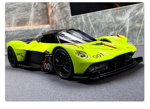shuishuicui 1 32 für Aston Martin Valkyrie Legierung Auto Modell Jungen Spielzeug Sammlung 6 Zoll Schreibtisch Dekoration Geschenk(Yellow) von shuishuicui