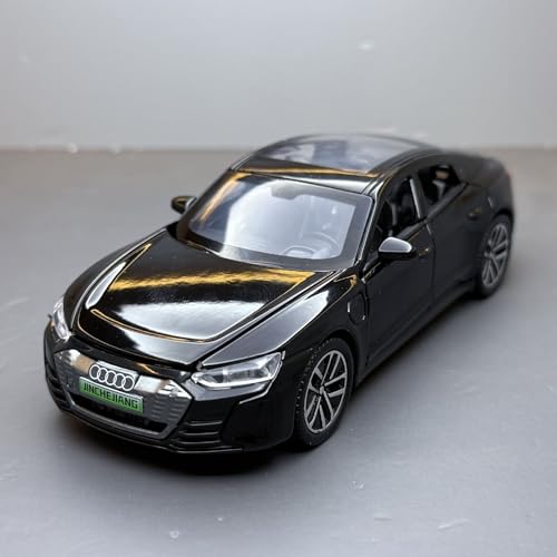 shuishuicui 1 32 für Audi E-TRONGT Sportwagen Legierung Automodell Männer Display Spielzeug Sammlung Jungen Schreibtisch Dekoration 6 Zoll(Black) von shuishuicui