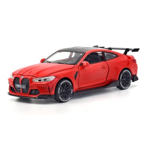 shuishuicui 1 32 für BMW M4 Legierung Auto Modell Spielzeug 16CM Schreibtisch Dekoration Sammlung Memorial Männer Und Frauen(Red) von shuishuicui