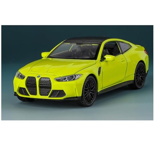 shuishuicui 1 32 für BMW M4 Legierung Auto Modell Spielzeug 6 Zoll Dekorative Sammlung Graduierung Schreibtisch Männer Jungen(Yellow) von shuishuicui