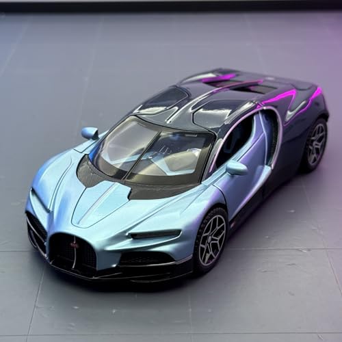 shuishuicui 1 32 für Bugatti Tourbillon Legierung Auto Modell Spielzeug Dekoration Schreibtisch Sammlung Geschenk Memorial Männer Jungen(Blue) von shuishuicui