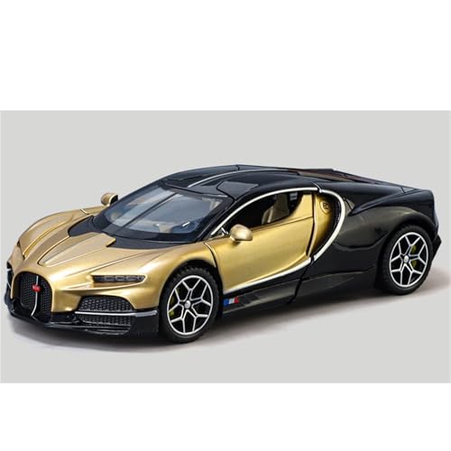 shuishuicui 1 32 für Bugatti Tourbillon Legierung Auto Modell Spielzeug Dekoration Schreibtisch Sammlung Geschenk Memorial Männer Jungen(Gold) von shuishuicui