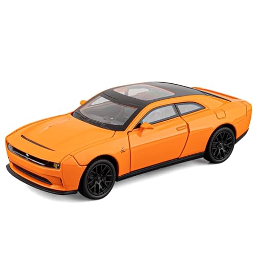 shuishuicui 1 32 für Dodge Hellcat Sport Auto Legierung Auto Modell Spielzeug Für Jungen Sammlung Dekoration Schreibtisch 6 Zoll(Orange) von shuishuicui