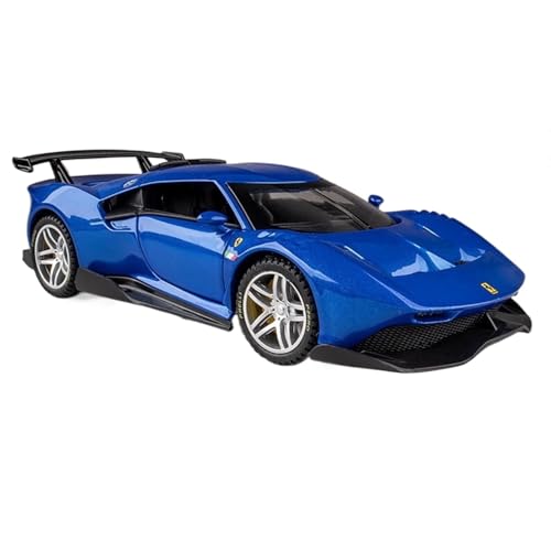 shuishuicui 1 32 für Ferrari P80C Sportwagen Sportwagen Legierung Auto Modell Spielzeug Dekoration Sammlung Memorial Männlich(Blue) von shuishuicui