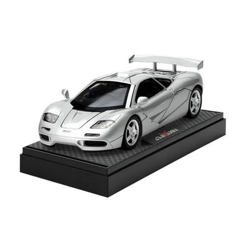 shuishuicui 1 32 für McLaren F1 Legierung Auto Modell Spielzeug Sammlung 5,8 Zoll Schreibtisch Dekoration Memorial Männer Jungen(Silver) von shuishuicui