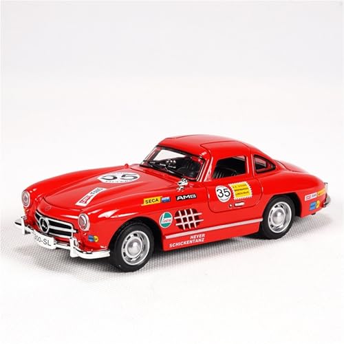 shuishuicui 1 32 für Mercedes 300SL Track Edition Legierung Auto Display 15CM Sammlung Geschenk Erwachsene Miniatur Spielzeug(Red) von shuishuicui
