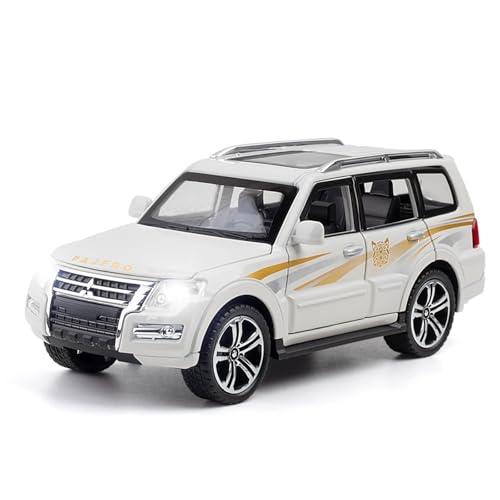 shuishuicui 1 32 für Mitsubishi Pajero - Offroad-SUV-Legierung Spielzeugsammlung Gedenkstätte Dekoratives Kindergeschenk 6 Zoll(White) von shuishuicui